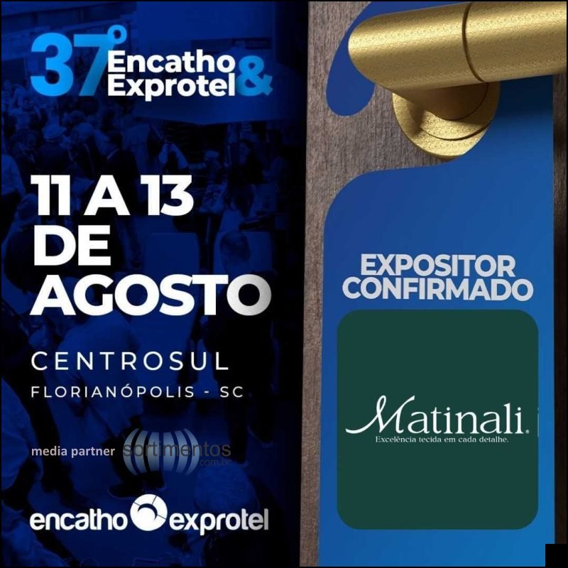 Matinali Têxtil no Encatho & Exprotel 2026 - industriadehoteis.com