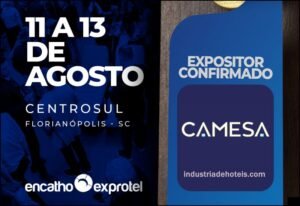 Camesa Indústria Têxtil no Encatho & Exprotel 2026 - industriadehoteis.com
