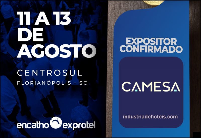 Camesa Indústria Têxtil no Encatho & Exprotel 2026 - industriadehoteis.com
