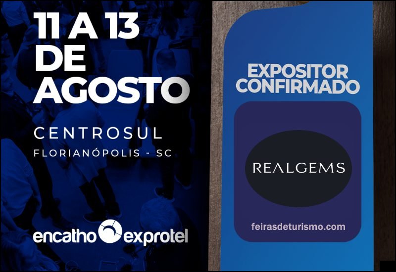 Realgems Cosméticos e Amenities no Encatho & Exprotel 2026 - industriadehoteis.com