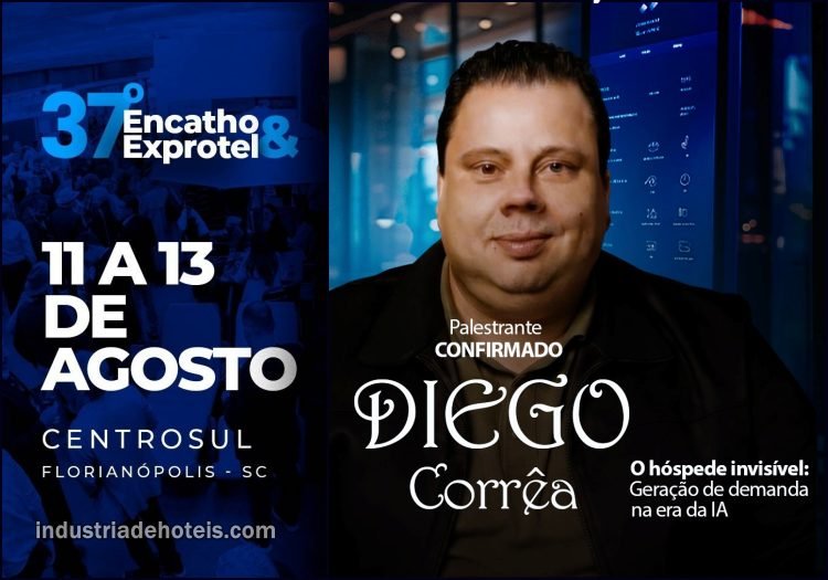 Palestra de Diego Corrêa no Encatho & Exprotel 2026 - industriadehoteis.com